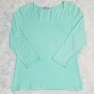 NWT Kettlewell 3/4 Sleeve Scoop Neck T shirt